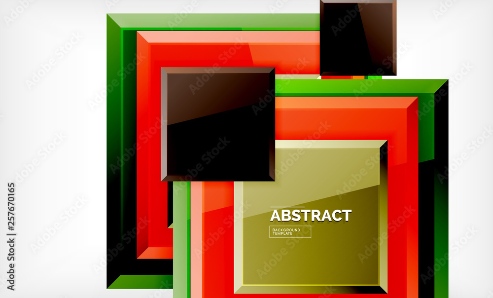 Square geometric background Square geometric background