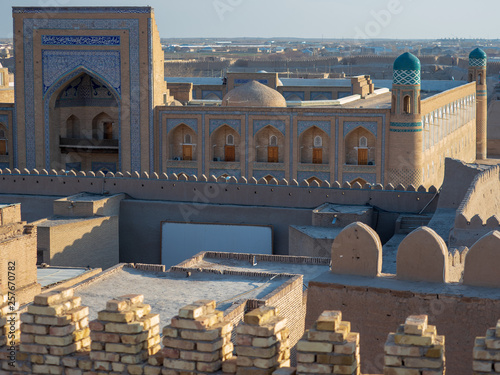 Twilight of Itchan Kala in Khiva Uzbekistan
