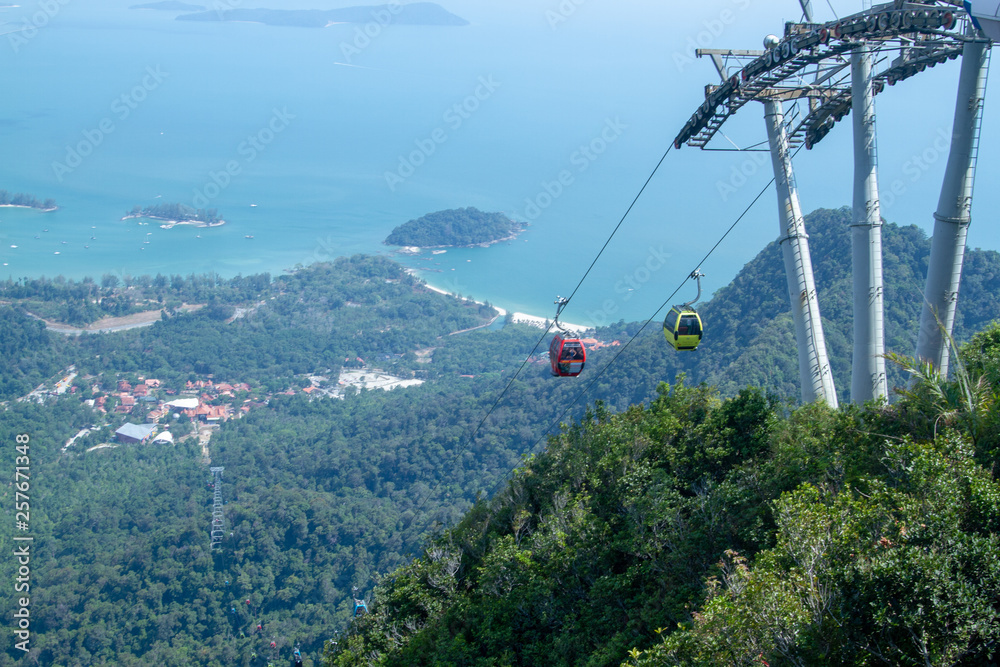cable car in the mountains of Langkawi