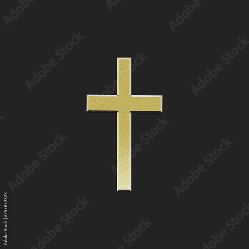 cross on black background