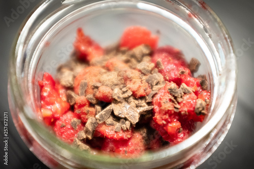 dried rasberries in a bowl