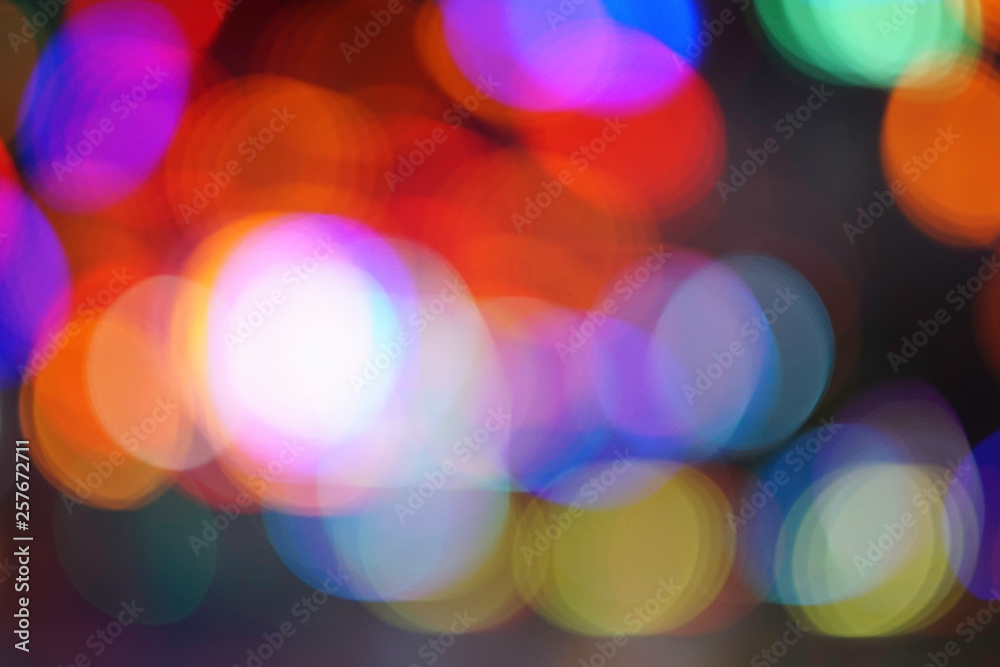 Colourful circle of bokeh from light for background Colourful circle of bokeh from light for background