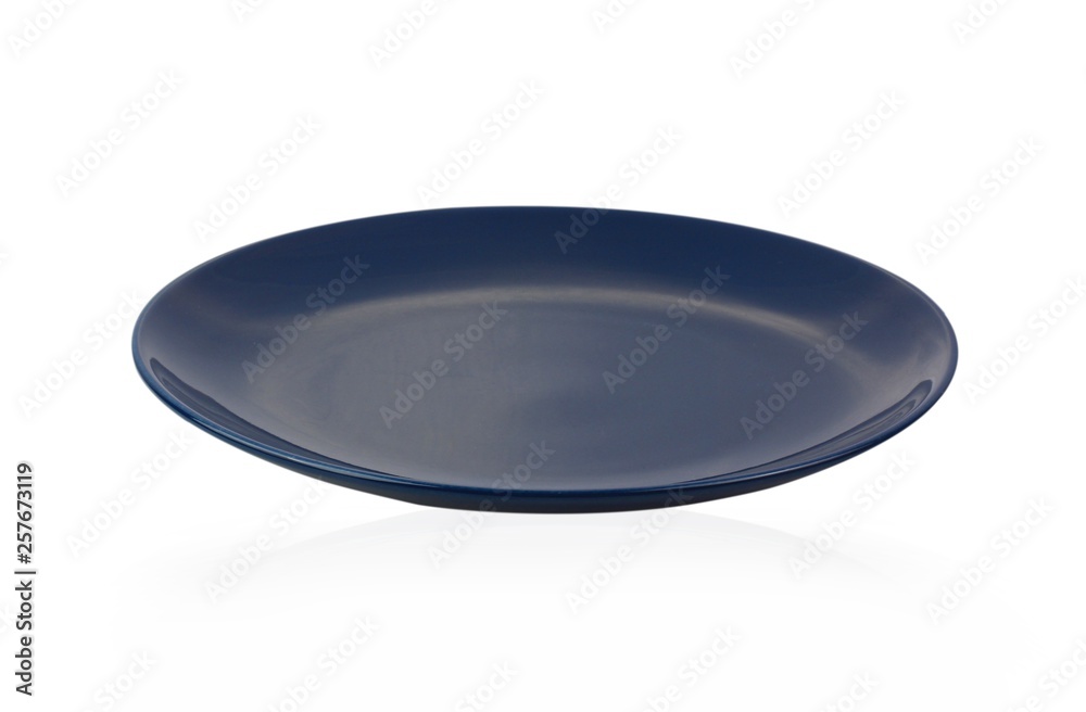 Black plate isolated on white background. Black plate isolated on white background.