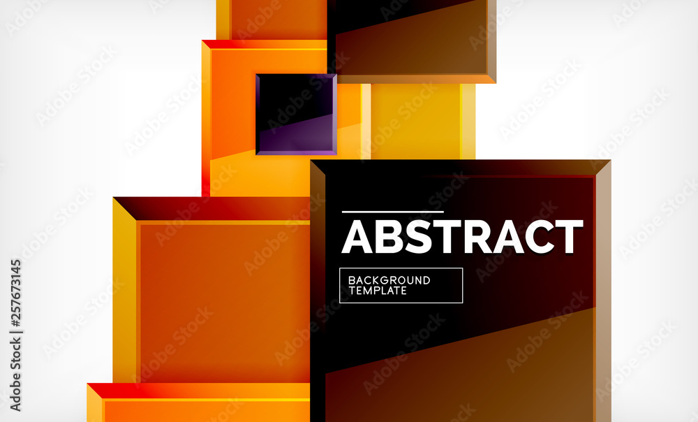 Square geometrical background Square geometrical background