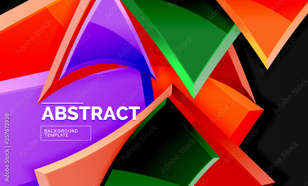 Glossy squares and triangles geometric backgrounds Glossy squares and triangles geometric backgrounds