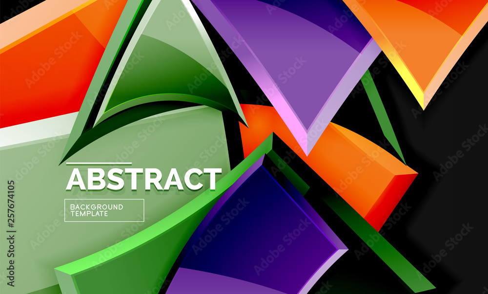Glossy squares and triangles geometric backgrounds Glossy squares and triangles geometric backgrounds