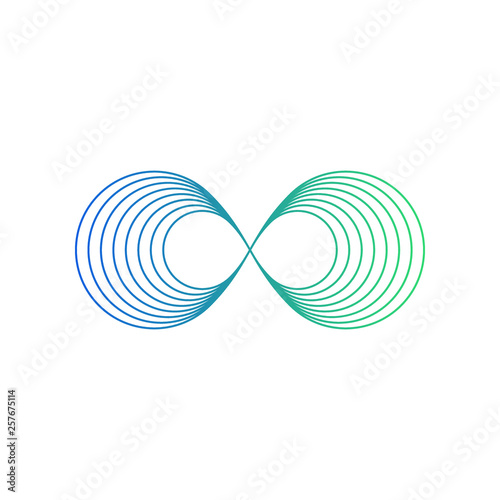  Infinity Symbol Icons logo Template for technology business health company with modern high end look