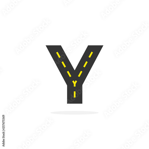 Vector Logo Road Logistics Letter Y