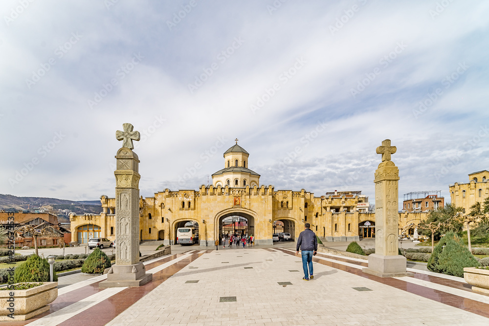 Fototapeta premium Katedra Świętej Trójcy (tsminda Sameba) jest główną świątynią Gruzji.