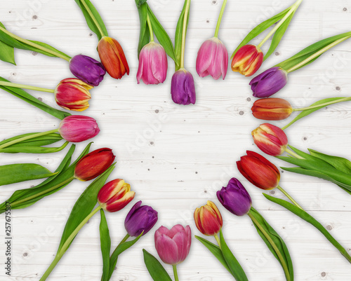 Tulpen Herz Geschenk Aufmerksam