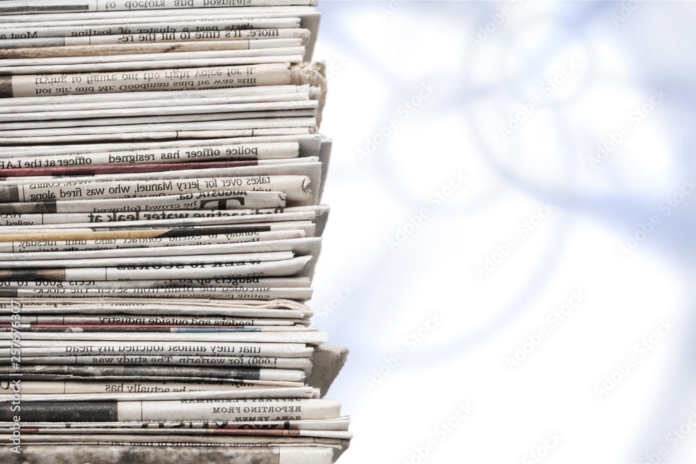 Pile of newspapers on background Pile of newspapers on background