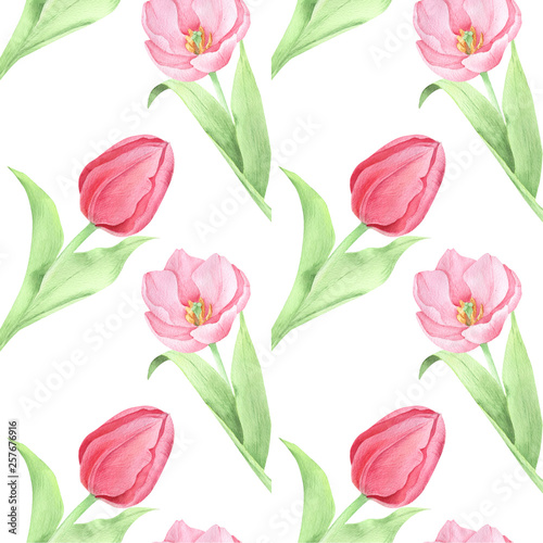 Seamless patten  of spring flowers