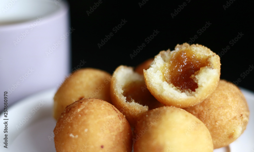 Misro, Indonesian Traditional Fritters, and a cup of tea. Misro, Indonesian Traditional Fritters, and a cup of tea.