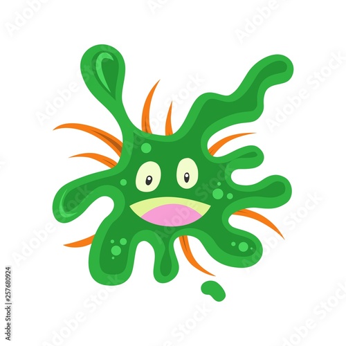 Cute Bacteria and Monster Character 