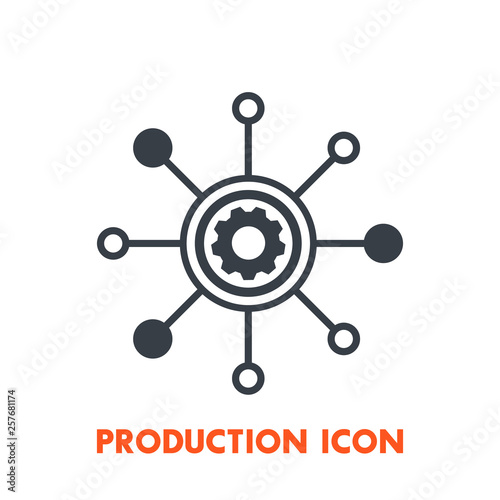 production icon on white