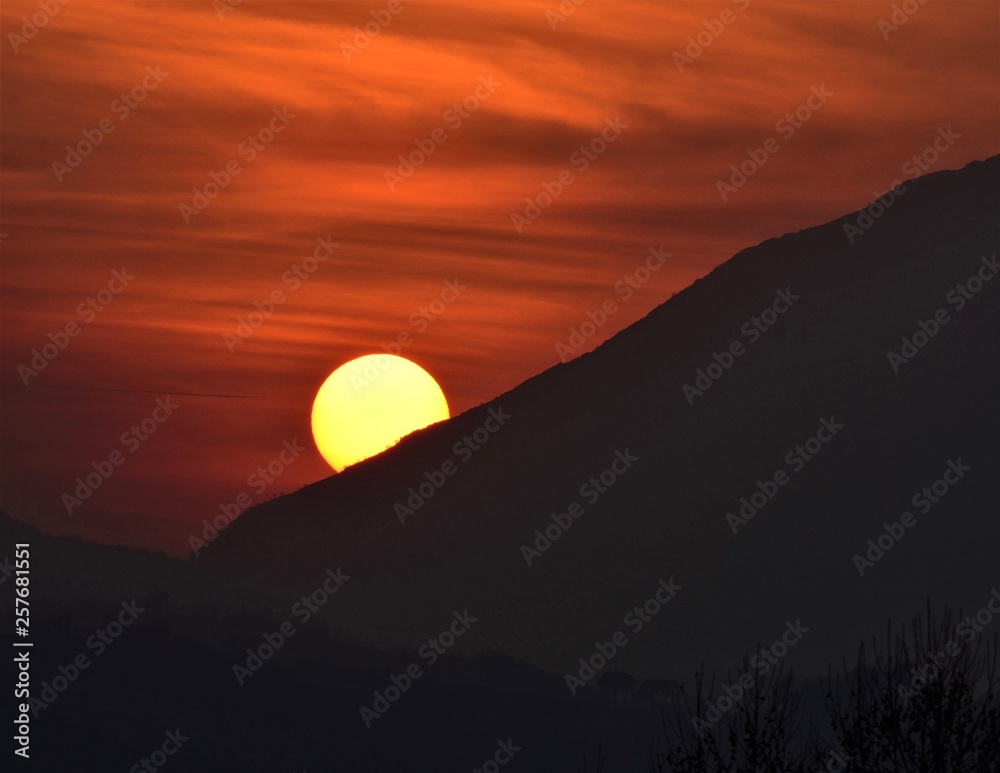 Fototapeta premium tramonto sole