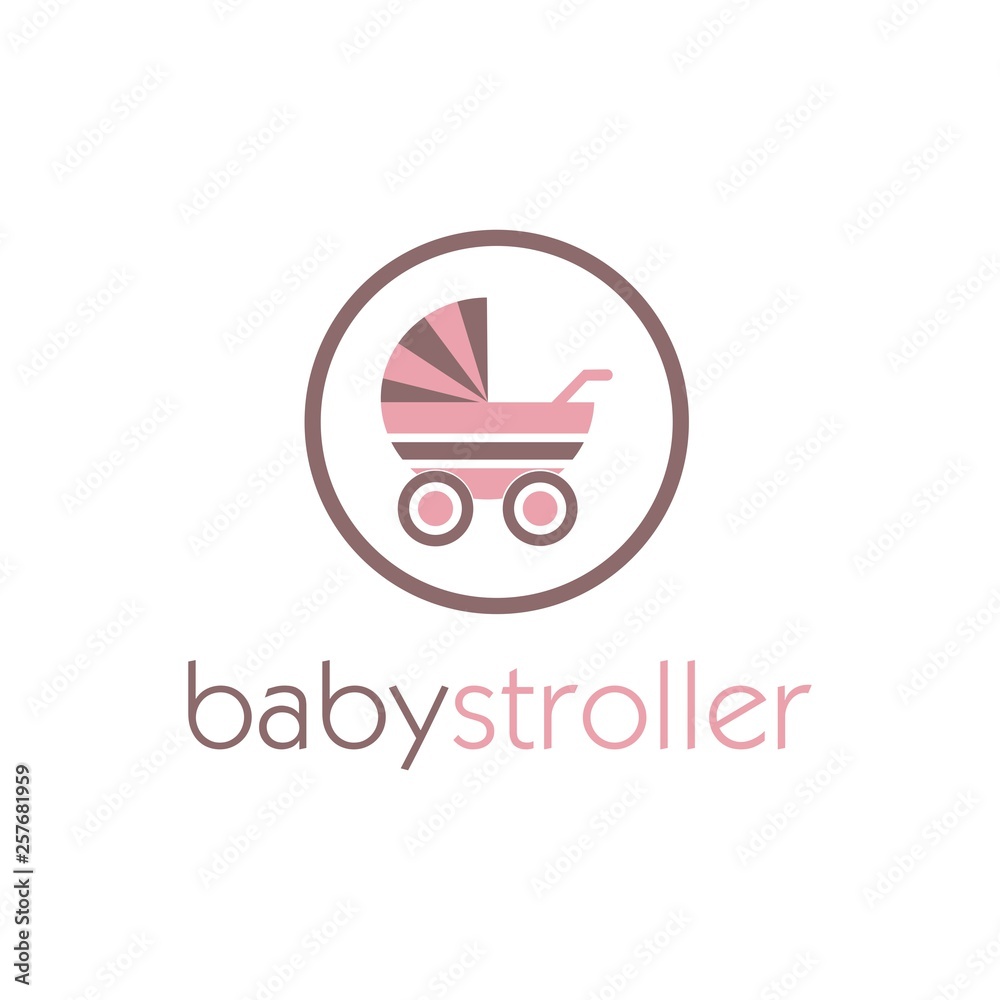 Baby Stroller logo design inspiration Baby Stroller logo design inspiration