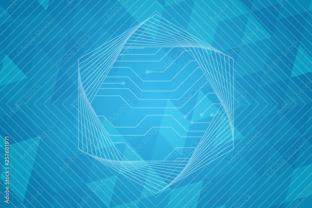 Obraz premium abstract, blue, wave, design, light, illustration, technology, curve, wallpaper, pattern, lines, line, color, texture, gradient, motion, art, digital, graphic, futuristic, backdrop, water, waves