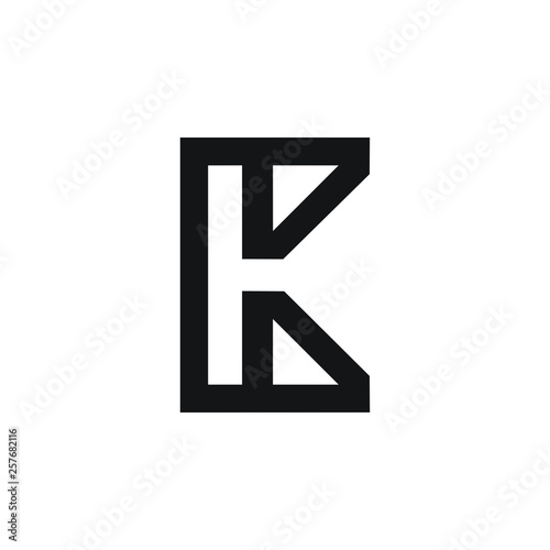 Letter initial HK KH Logo Design Inspiration