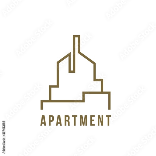 Architecture logo design in line style