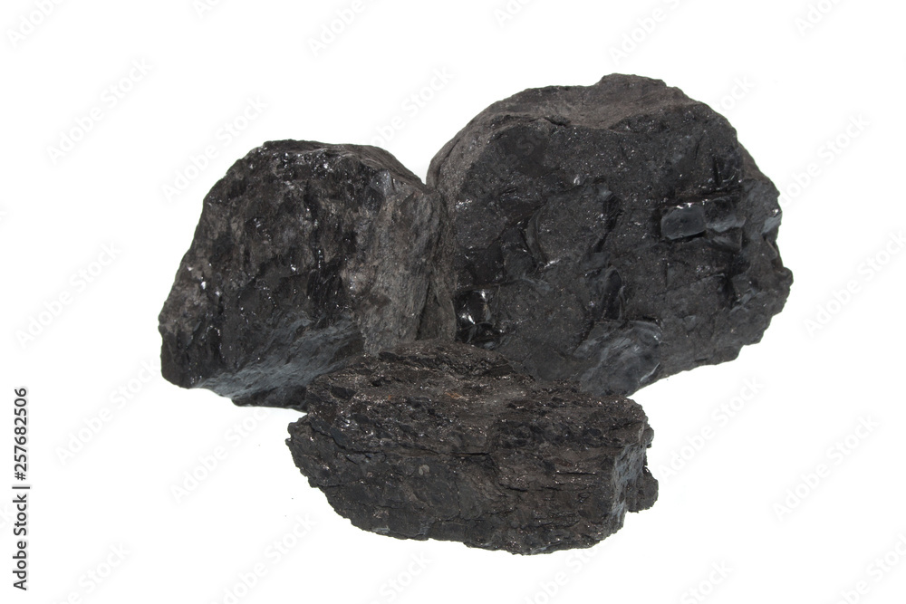 Obraz premium coal isolated on white background