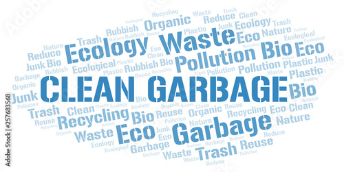 Clean Garbage word cloud.