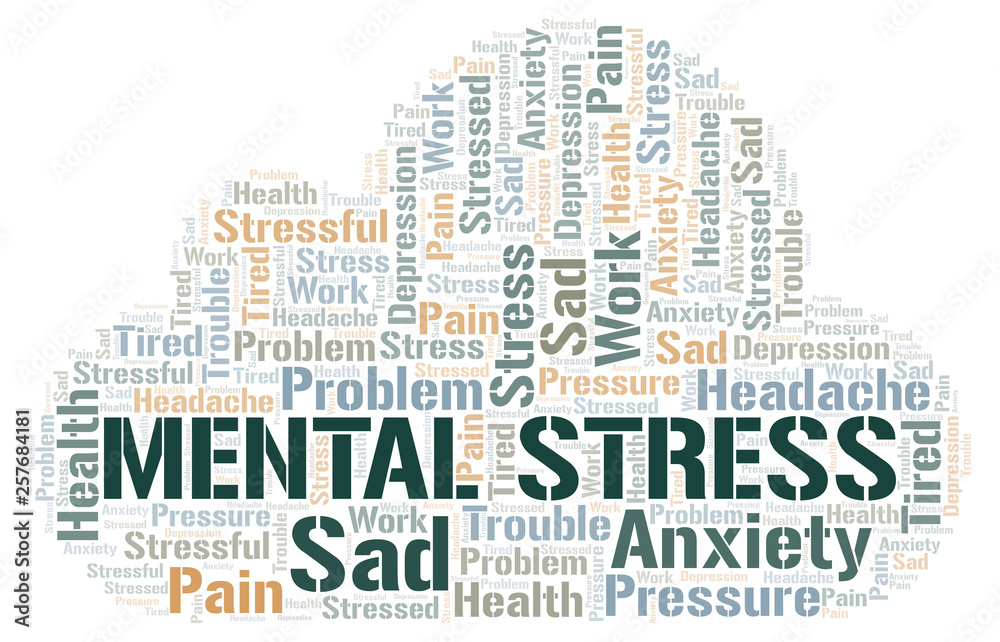 Obraz premium Mental Stress word cloud.