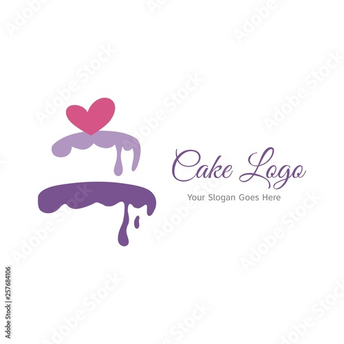 Wedding cake logo design