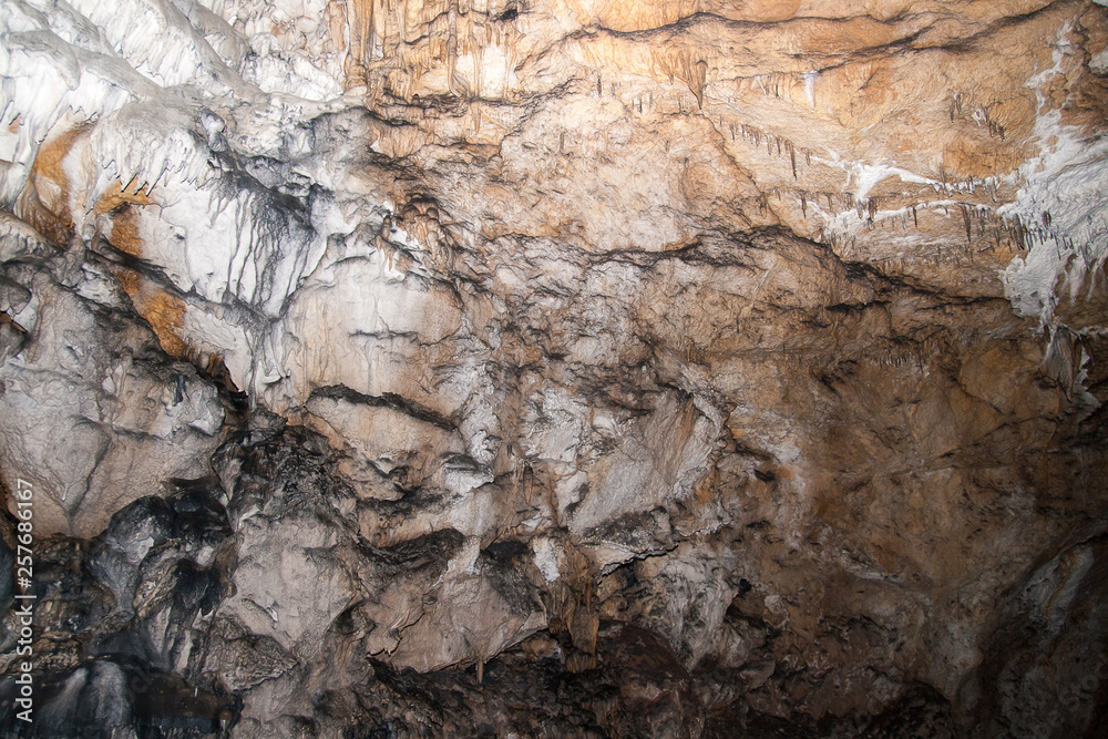 Fototapeta premium karst formations are on top of the cave.