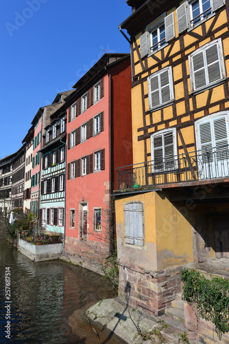 Fachwerkarchitektur in Petite France, Straßburg