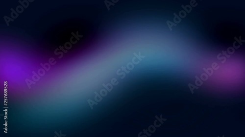 abstract loopable blue background with blurred gradients moving random on black