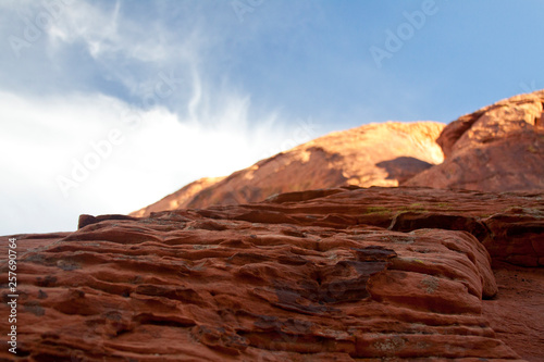 red rock closeup