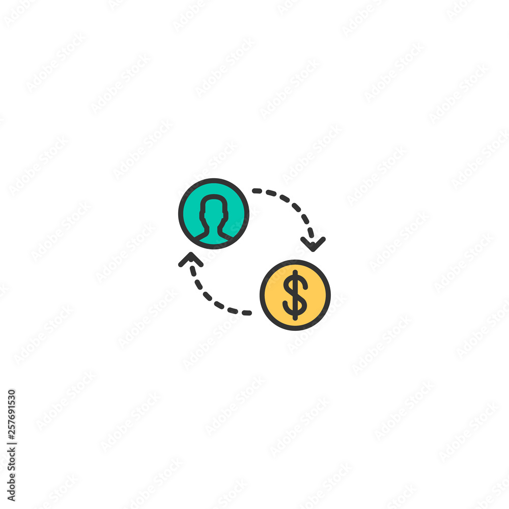 Exchange icon design. Marketing icon vector design Exchange icon design. Marketing icon vector design