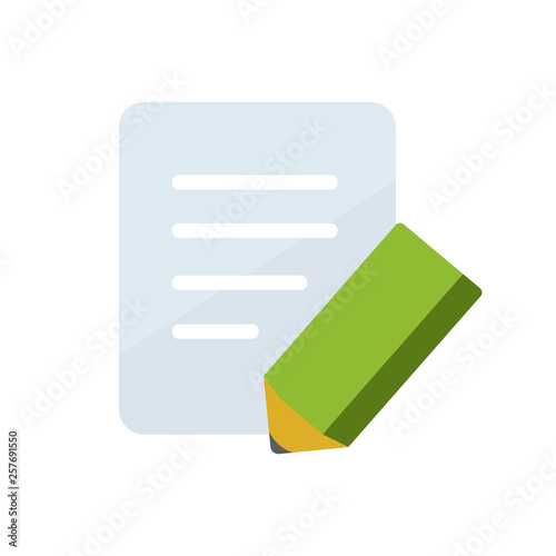 paper and pencil /registration icon 