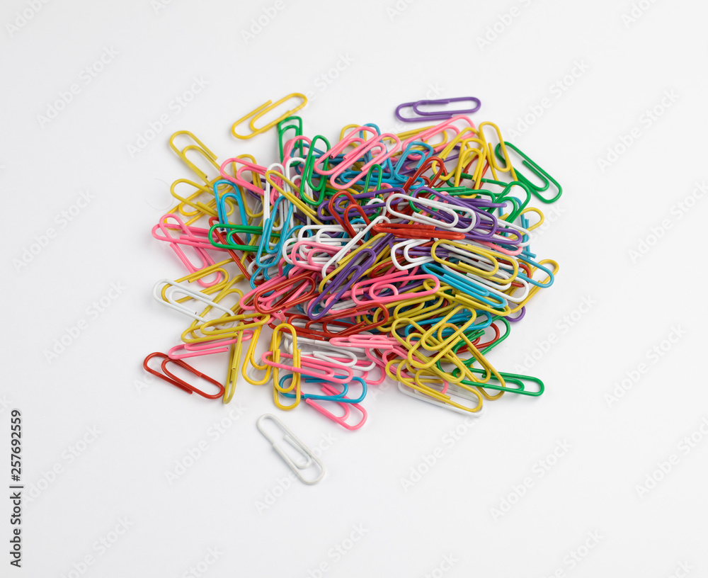 Coloured Paperclip Pile Coloured Paperclip Pile