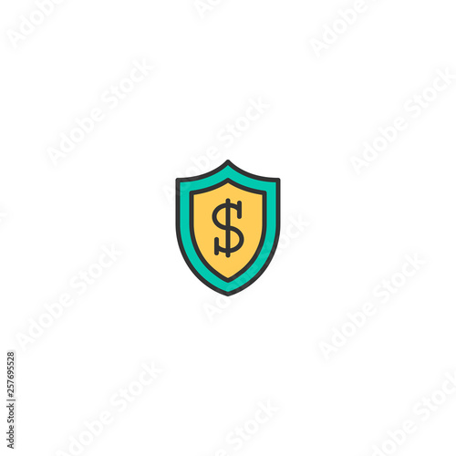 Shield icon design. Marketing icon vector design