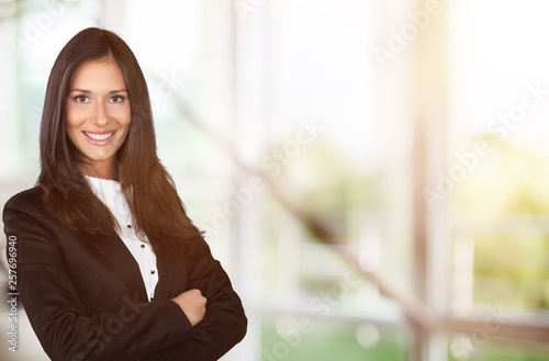 Portrait of young beautiful business woman