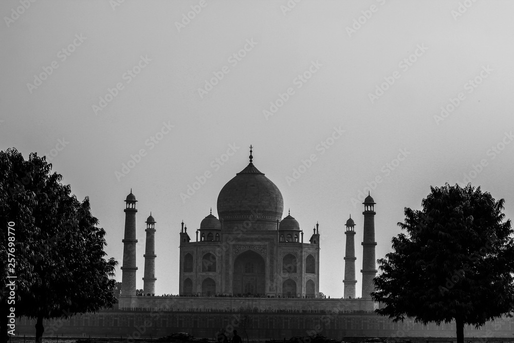 Black & White Taj Mahal.