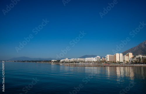 Playa de la costa de Marbella, Andalucía
