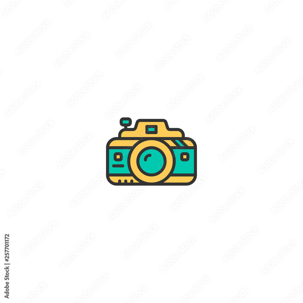 Photo Camera icon design. Photography and video icon vector design