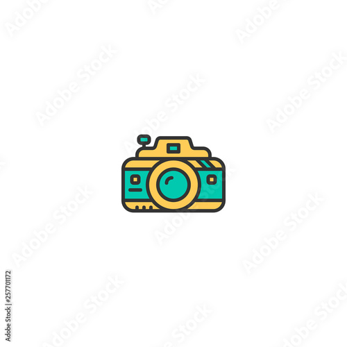 Photo Camera icon design. Photography and video icon vector design