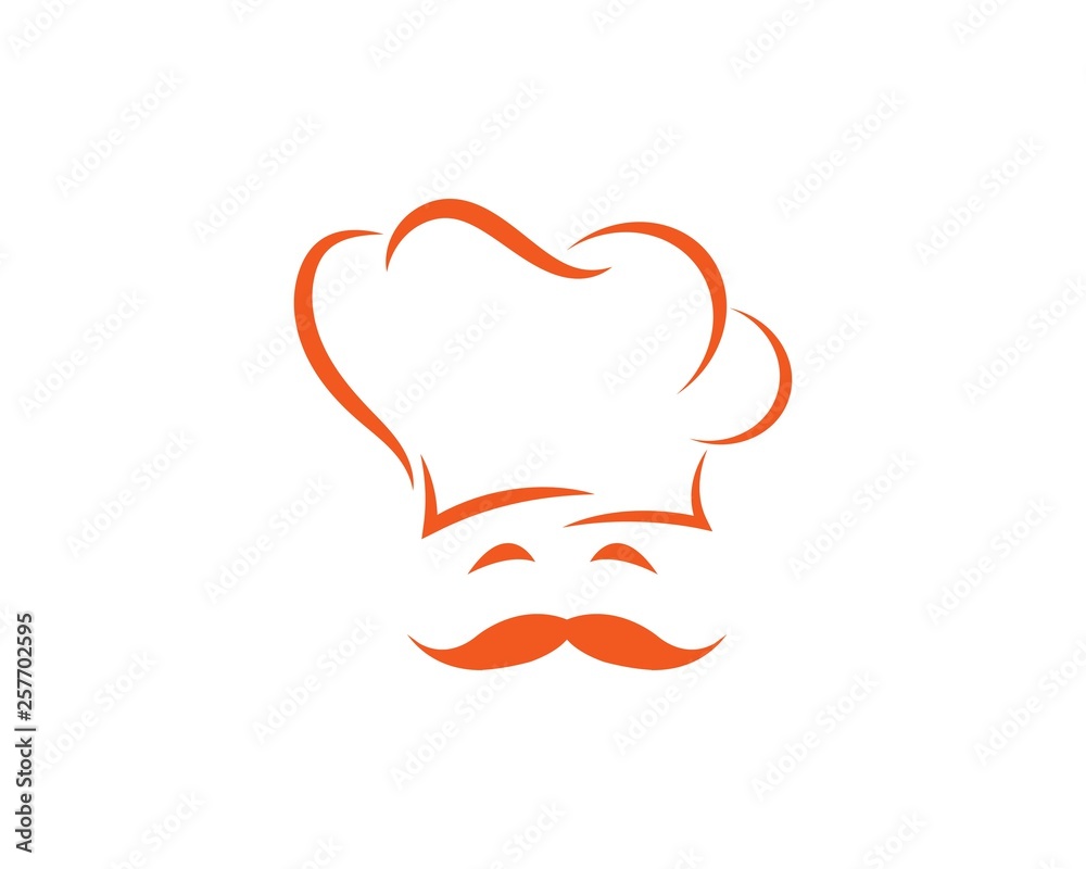 hat chef logo template vecto hat chef logo template vecto