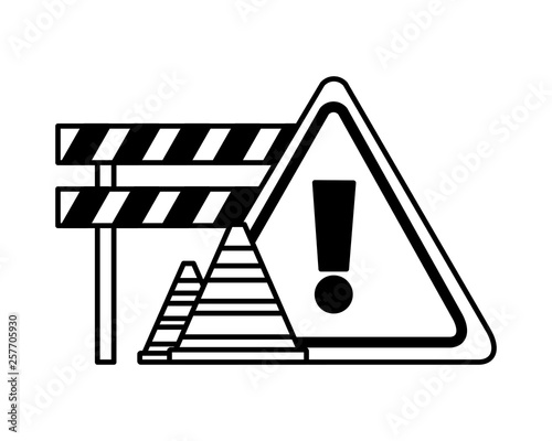 barricade repair construction