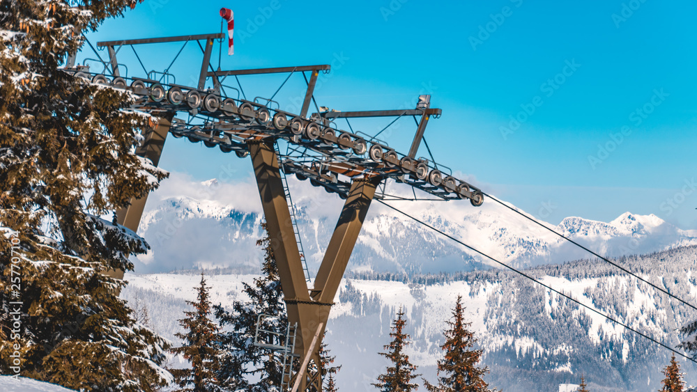 Beautiful alpine winter view at Flachau-Salzburg-Austria Beautiful alpine winter view at Flachau-Salzburg-Austria