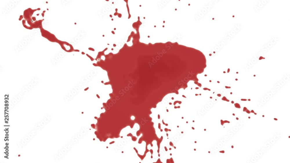 stains from splashes of red paint. alpha matte