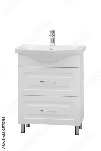 bathroom furniture isolated on white background