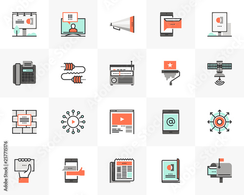 Media Communication Futuro Next Icons Pack