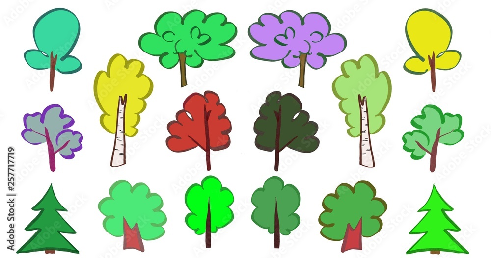 Tree set colors