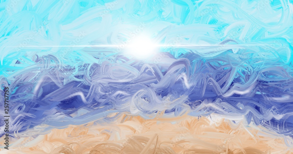 Abstract sea fantasy background 