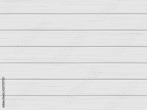 Wood texture, white plank. Wooden background in cartoon style. Vector illustration.